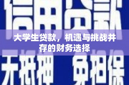 康保大学生贷款，机遇与挑战并存的财务选择