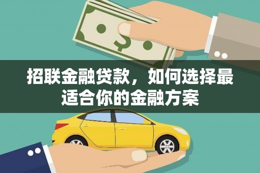 康保招联金融贷款，如何选择最适合你的金融方案