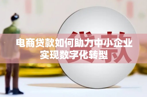 康保电商贷款如何助力中小企业实现数字化转型