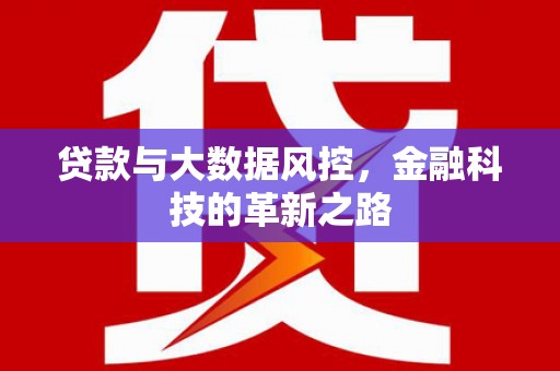 康保贷款与大数据风控，金融科技的革新之路
