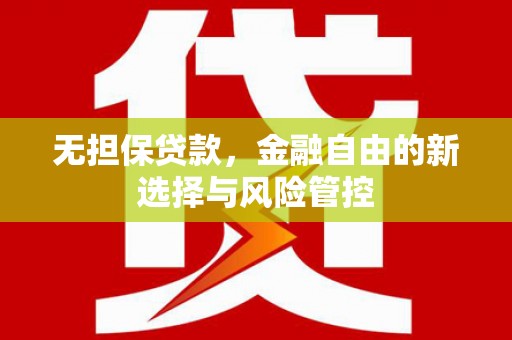 康保无担保贷款，金融自由的新选择与风险管控