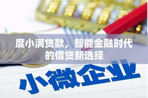 康保度小满贷款，智能金融时代的借贷新选择
