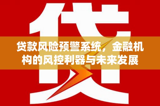 康保贷款风险预警系统，金融机构的风控利器与未来发展