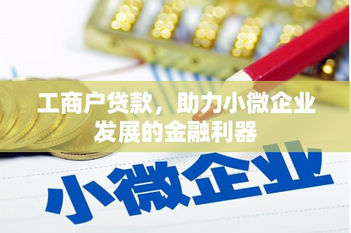 康保工商户贷款，助力小微企业发展的金融利器
