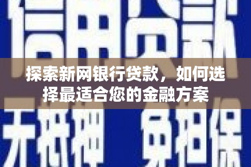 康保探索新网银行贷款，如何选择最适合您的金融方案