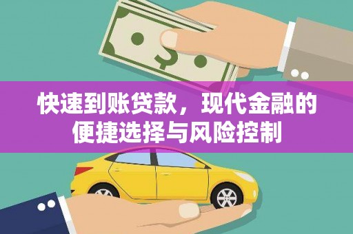 康保快速到账贷款，现代金融的便捷选择与风险控制