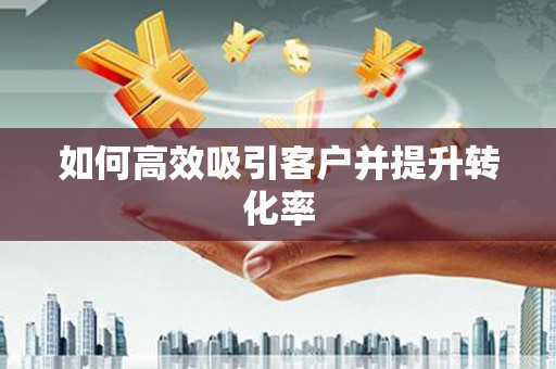 康保如何高效吸引客户并提升转化率