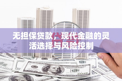 康保无担保贷款，现代金融的灵活选择与风险控制
