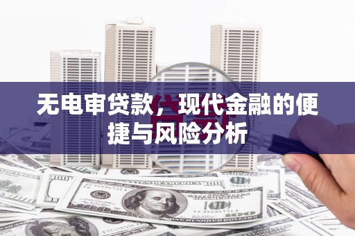 康保无电审贷款，现代金融的便捷与风险分析