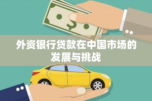 康保外资银行贷款在中国市场的发展与挑战