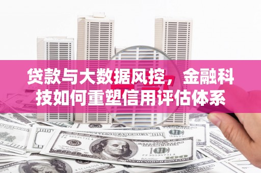 康保贷款与大数据风控，金融科技如何重塑信用评估体系