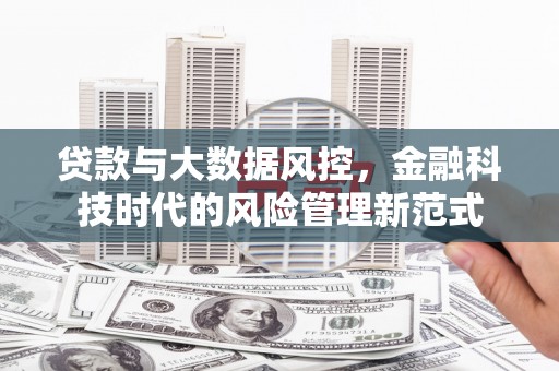 康保贷款与大数据风控，金融科技时代的风险管理新范式