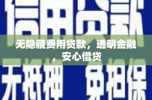 康保无隐藏费用贷款，透明金融，安心借贷