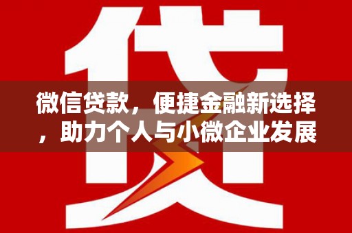 康保微信贷款，便捷金融新选择，助力个人与小微企业发展