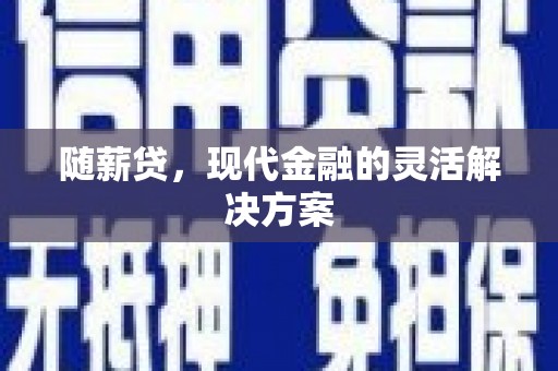 康保随薪贷，现代金融的灵活解决方案