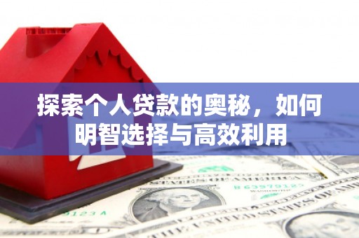 康保探索个人贷款的奥秘，如何明智选择与高效利用