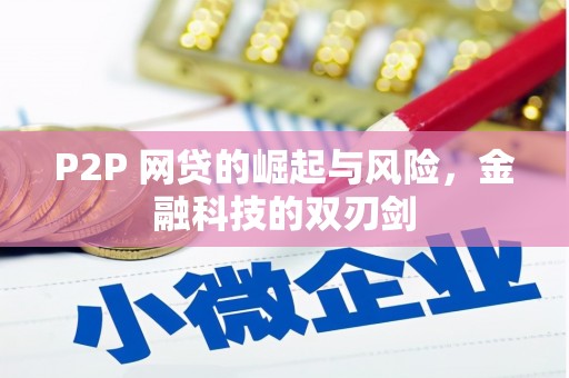 康保P2P 网贷的崛起与风险，金融科技的双刃剑