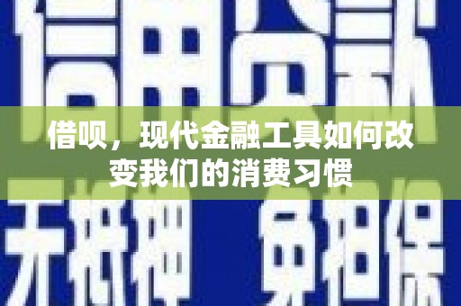 康保借呗，现代金融工具如何改变我们的消费习惯