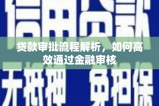 康保贷款审批流程解析，如何高效通过金融审核