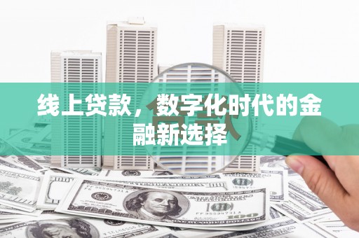 康保线上贷款，数字化时代的金融新选择