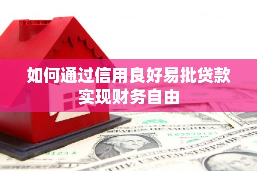 康保如何通过信用良好易批贷款实现财务自由