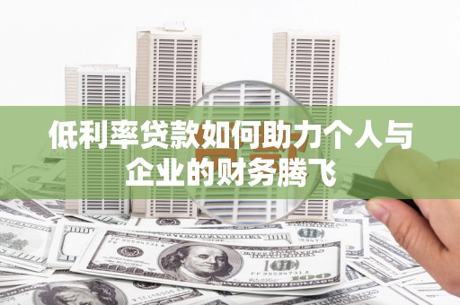 康保低利率贷款如何助力个人与企业的财务腾飞