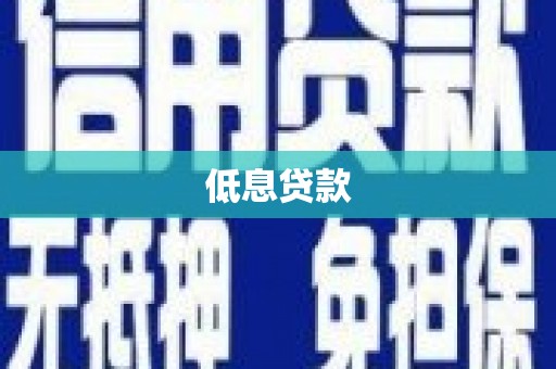 康保低息贷款