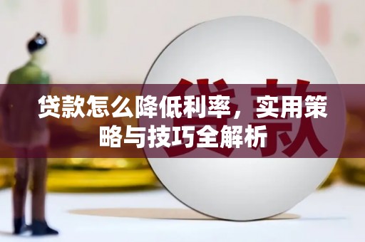康保贷款怎么降低利率，实用策略与技巧全解析