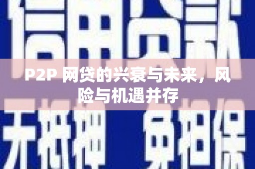 康保P2P 网贷的兴衰与未来，风险与机遇并存