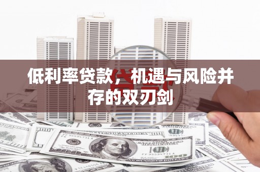 康保低利率贷款，机遇与风险并存的双刃剑