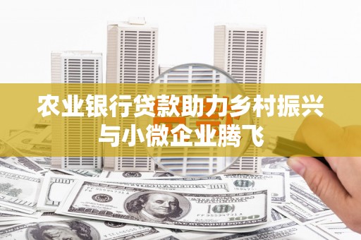 康保农业银行贷款助力乡村振兴与小微企业腾飞