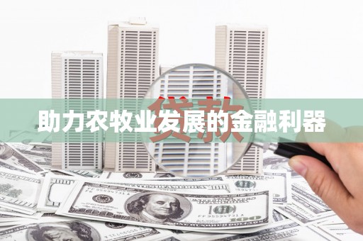 康保助力农牧业发展的金融利器