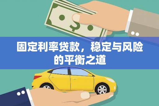 康保固定利率贷款，稳定与风险的平衡之道